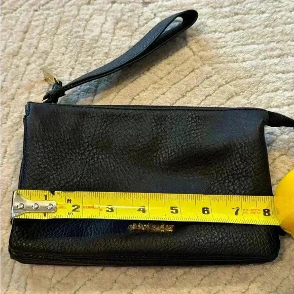 Olivia & joy black pebbled wallet clutch - Picture 3 of 9